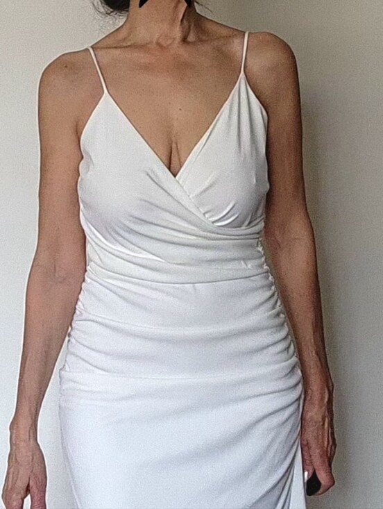 Zara Dresses & Skirts - NWT ZARA Classic White Spaghetti-Strap Wrap Dress - Elegant Everyday